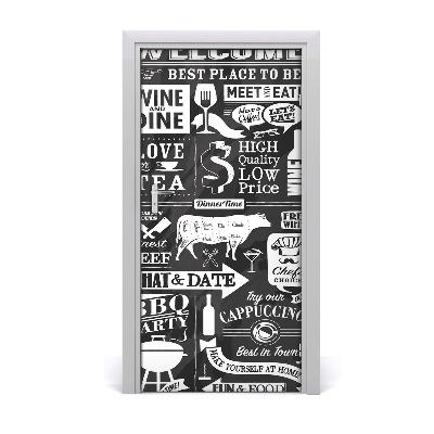 Stickers porte interieur Le restaurant