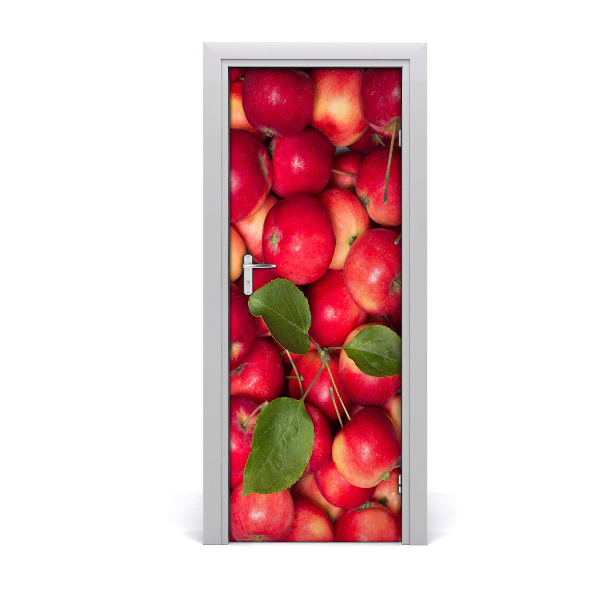 Autocollant de porte Pommes rouges