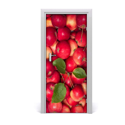 Autocollant de porte Pommes rouges