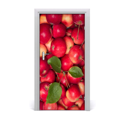 Autocollant de porte Pommes rouges