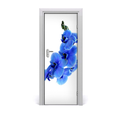 Sticker de porte Orchidée bleue