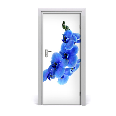 Sticker de porte Orchidée bleue