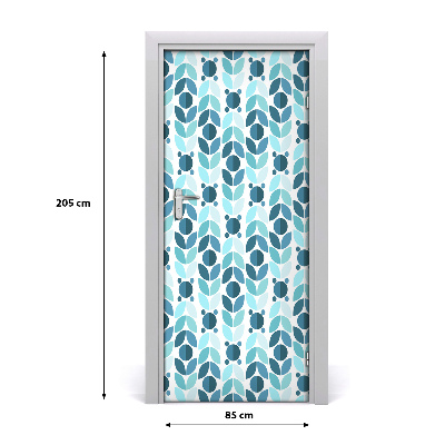 Stickers porte interieur Arrière-plan géométrique