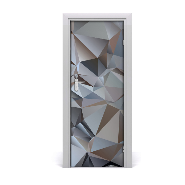 Sticker porte Abstraction triangles