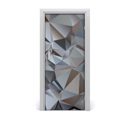 Sticker porte Abstraction triangles