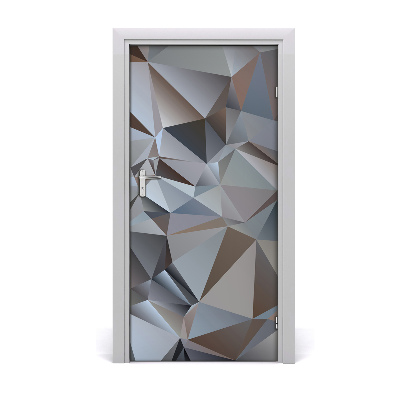 Sticker porte Abstraction triangles