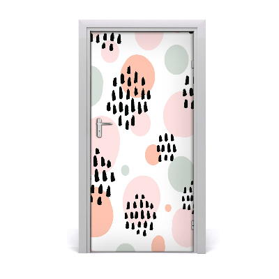 Stickers porte interieur Abstrait