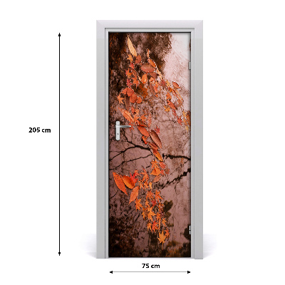 Sticker de porte Feuilles d'automne