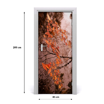 Sticker de porte Feuilles d'automne