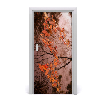 Sticker de porte Feuilles d'automne