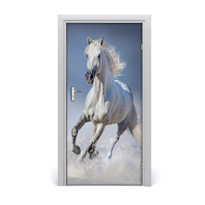 Sticker porte Un cheval au galop