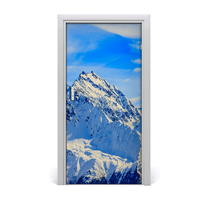 Stickers porte interieur Paysages montagnes en hiver