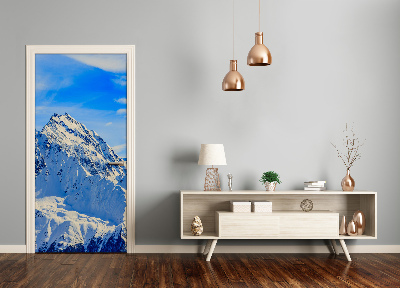 Stickers porte interieur Paysages montagnes en hiver