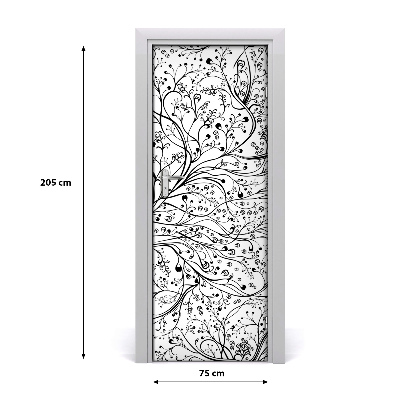 Autocollant de porte Brindilles