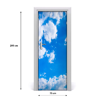 Stickers porte interieur Nuages ​​dans le ciel