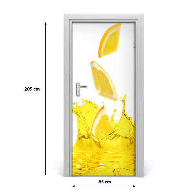 Autocollant de porte Jus de citron