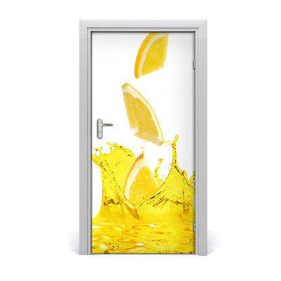 Autocollant de porte Jus de citron