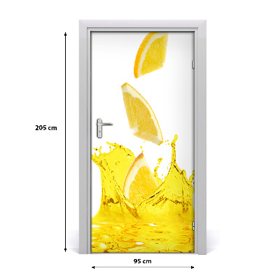 Autocollant de porte Jus de citron