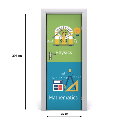 Stickers porte interieur Matières scolaires