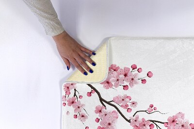 Tapis de salle de bain Tapis de salle de bain Fleurs de cerise japonaises