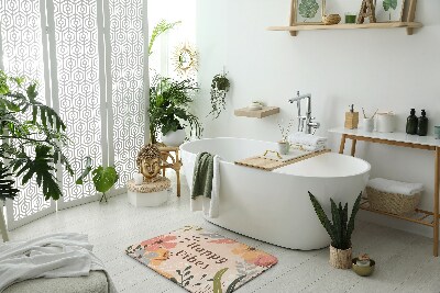 Tapis salle de bain Tapis salle de bain Motif floral