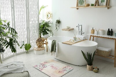 Tapis de salle de bain Tapis de salle de bain Composition florale