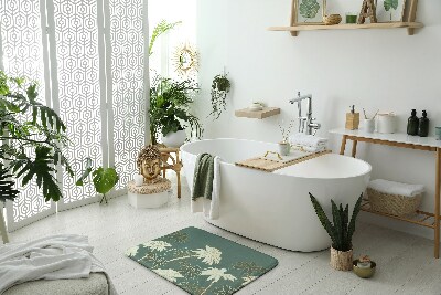 Tapis de salle de bain Tapis de salle de bain Plantes fleurs