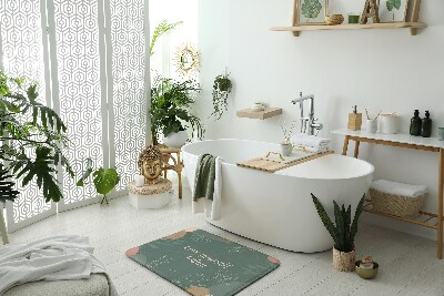 Tapis salle de bain original Tapis salle de bain original Fleurs de tapis de campagne