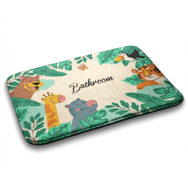 Tapis de bain Tapis de bain Animaux de safari