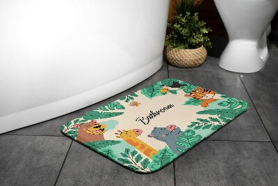 Tapis de bain Tapis de bain Animaux de safari