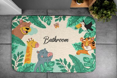 Tapis de bain Tapis de bain Animaux de safari