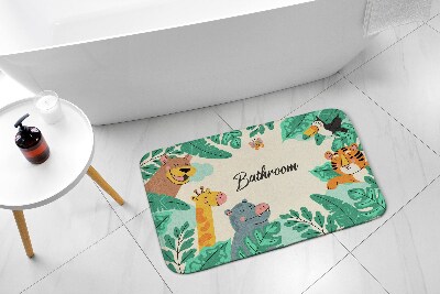 Tapis de bain Tapis de bain Animaux de safari