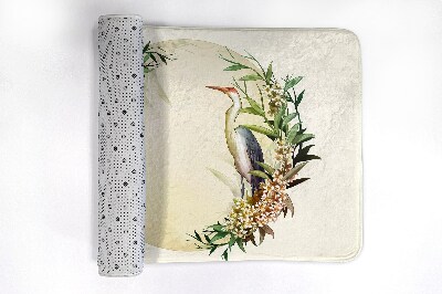 Tapis de bain Tapis de bain Composition fleurs oiseaux