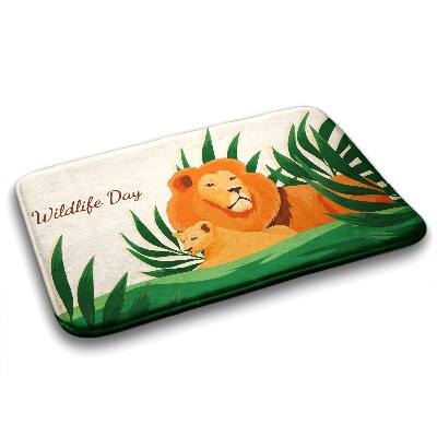 Tapis salle de bain Tapis salle de bain Chats lions