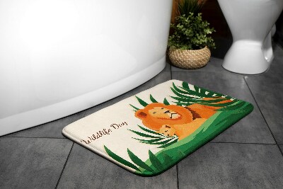 Tapis salle de bain Tapis salle de bain Chats lions