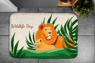 Tapis salle de bain Tapis salle de bain Chats lions