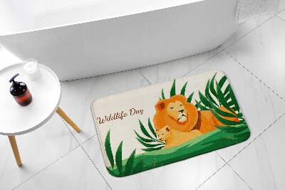 Tapis salle de bain Tapis salle de bain Chats lions