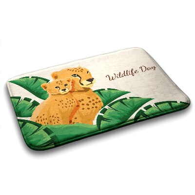 Tapis salle de bain Tapis salle de bain Cheeta -Africa