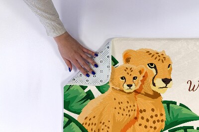 Tapis salle de bain Tapis salle de bain Cheeta -Africa