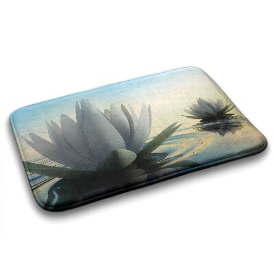 Tapis de bain Tapis de bain Fleurs de lys d'eau