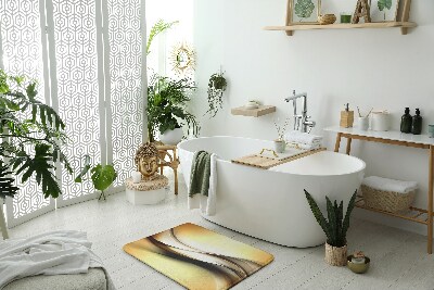 Tapis salle de bain Tapis salle de bain Abstraction dorée