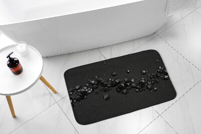 Tapis de bain Tapis de bain Abstraction géométrique noire