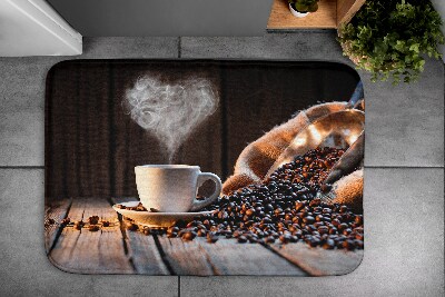 Tapis de bain Tapis de bain Coeur de café