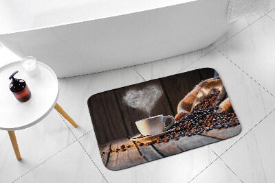 Tapis de bain Tapis de bain Coeur de café