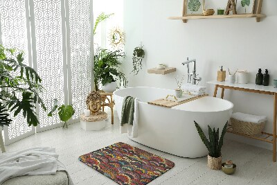 Tapis salle de bain Tapis salle de bain Abstraction colorée