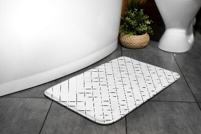 Tapis de salle de bain Tapis de salle de bain Modèle géométrique