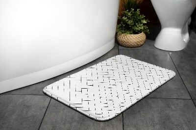 Tapis salle de bain original Tapis salle de bain original Rectangles de motif