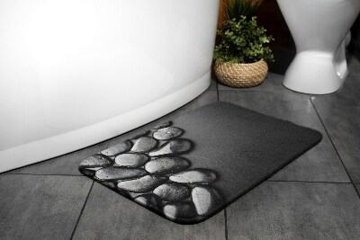 Tapis salle de bain original Tapis salle de bain original Pierres noires