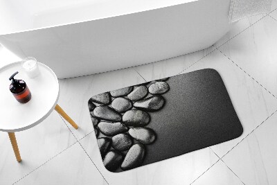 Tapis salle de bain original Tapis salle de bain original Pierres noires