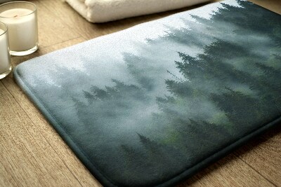 Tapis de bain Tapis de bain Forêt de brouillard